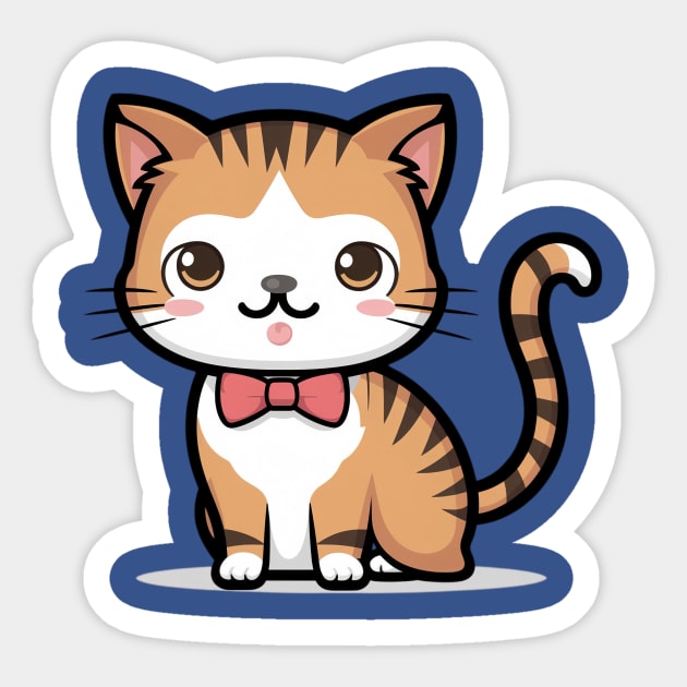 Cute little Cat Sticker by Hamxxa